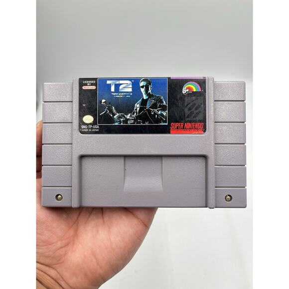 Terminator 2 Judgement Day Super Nintendo Snes Cleaned & Tested Authentic - Picture 6 of 6